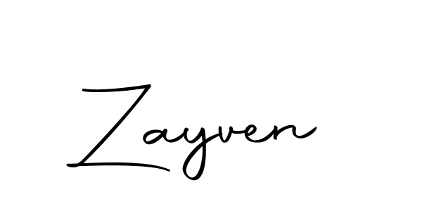 Zayven stylish signature style. Best Handwritten Sign (Autography-DOLnW) for my name. Handwritten Signature Collection Ideas for my name Zayven. Zayven signature style 10 images and pictures png