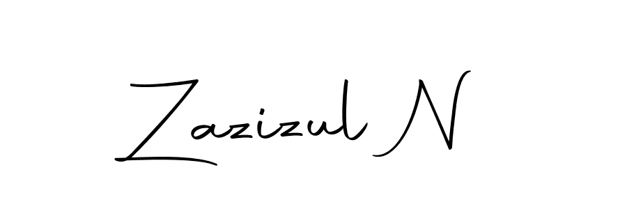 Similarly Autography-DOLnW is the best handwritten signature design. Signature creator online .You can use it as an online autograph creator for name Zazizul N. Zazizul N signature style 10 images and pictures png