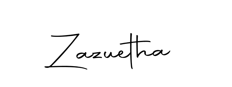 How to make Zazuetha signature? Autography-DOLnW is a professional autograph style. Create handwritten signature for Zazuetha name. Zazuetha signature style 10 images and pictures png