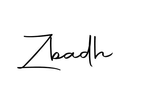 How to make Zbadh signature? Autography-DOLnW is a professional autograph style. Create handwritten signature for Zbadh name. Zbadh signature style 10 images and pictures png