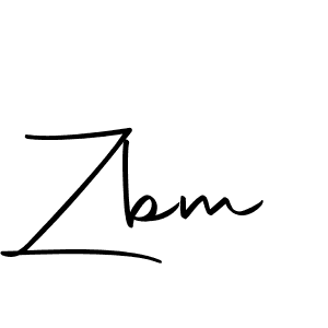 Make a beautiful signature design for name Zbm. With this signature (Autography-DOLnW) style, you can create a handwritten signature for free. Zbm signature style 10 images and pictures png