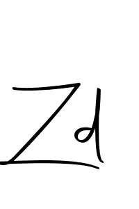 Use a signature maker to create a handwritten signature online. With this signature software, you can design (Autography-DOLnW) your own signature for name Zd. Zd signature style 10 images and pictures png