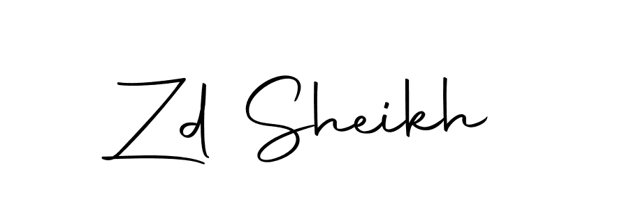 Make a beautiful signature design for name Zd Sheikh. With this signature (Autography-DOLnW) style, you can create a handwritten signature for free. Zd Sheikh signature style 10 images and pictures png