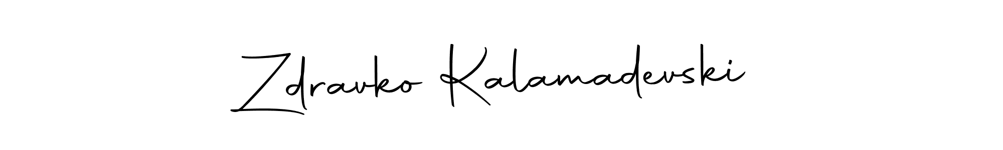 This is the best signature style for the Zdravko Kalamadevski name. Also you like these signature font (Autography-DOLnW). Mix name signature. Zdravko Kalamadevski signature style 10 images and pictures png