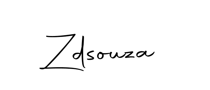 Create a beautiful signature design for name Zdsouza. With this signature (Autography-DOLnW) fonts, you can make a handwritten signature for free. Zdsouza signature style 10 images and pictures png