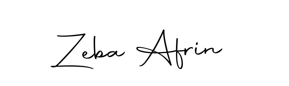 Zeba Afrin stylish signature style. Best Handwritten Sign (Autography-DOLnW) for my name. Handwritten Signature Collection Ideas for my name Zeba Afrin. Zeba Afrin signature style 10 images and pictures png