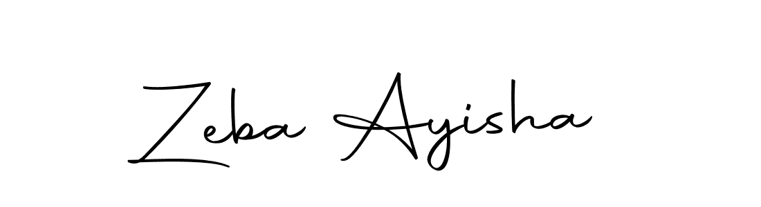 You can use this online signature creator to create a handwritten signature for the name Zeba Ayisha. This is the best online autograph maker. Zeba Ayisha signature style 10 images and pictures png