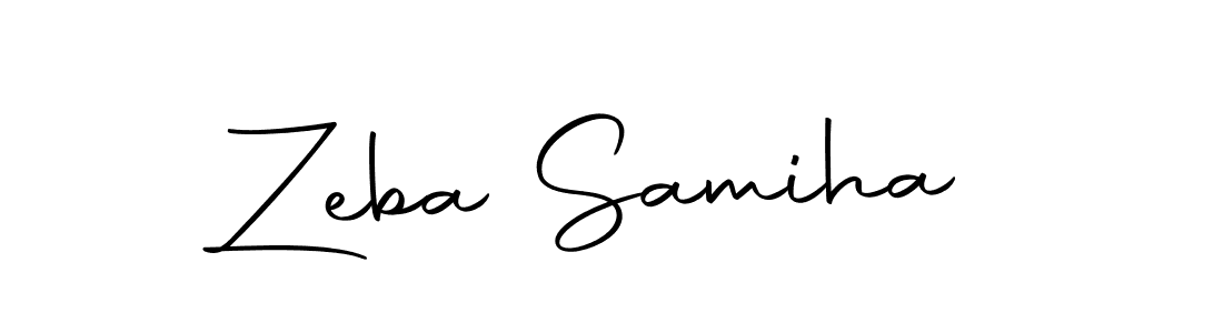 How to make Zeba Samiha signature? Autography-DOLnW is a professional autograph style. Create handwritten signature for Zeba Samiha name. Zeba Samiha signature style 10 images and pictures png