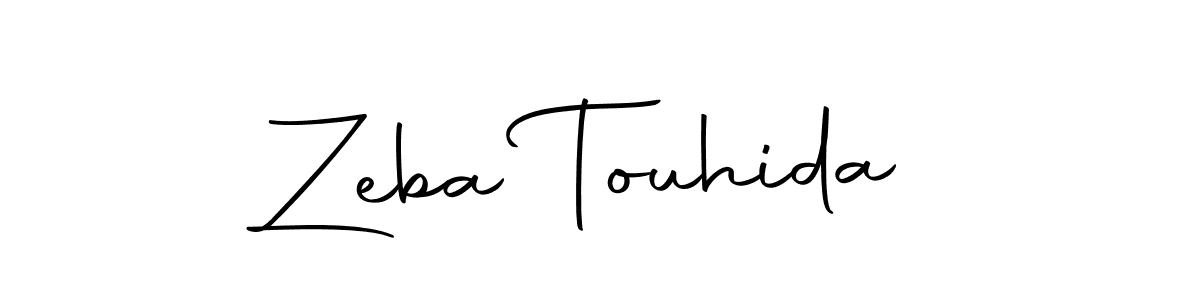 if you are searching for the best signature style for your name Zeba Touhida. so please give up your signature search. here we have designed multiple signature styles  using Autography-DOLnW. Zeba Touhida signature style 10 images and pictures png