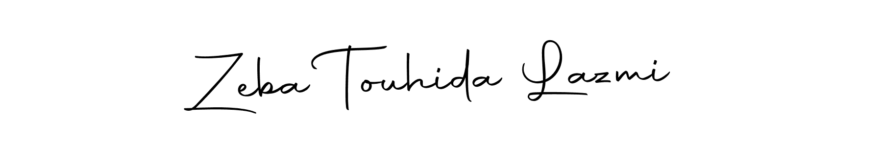 The best way (Autography-DOLnW) to make a short signature is to pick only two or three words in your name. The name Zeba Touhida Lazmi include a total of six letters. For converting this name. Zeba Touhida Lazmi signature style 10 images and pictures png