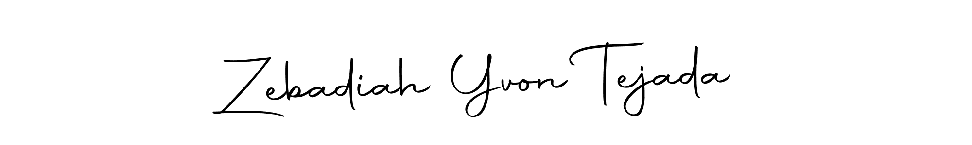 Make a beautiful signature design for name Zebadiah Yvon Tejada. With this signature (Autography-DOLnW) style, you can create a handwritten signature for free. Zebadiah Yvon Tejada signature style 10 images and pictures png