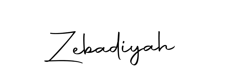 Use a signature maker to create a handwritten signature online. With this signature software, you can design (Autography-DOLnW) your own signature for name Zebadiyah. Zebadiyah signature style 10 images and pictures png