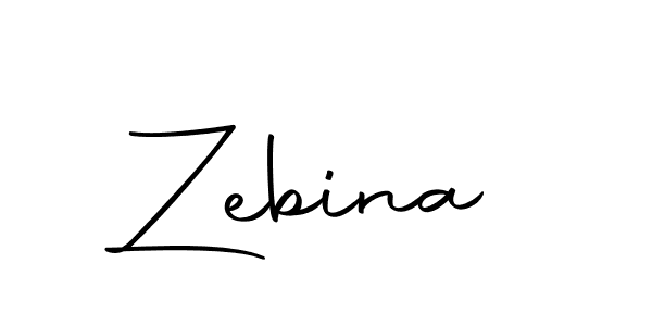 Zebina stylish signature style. Best Handwritten Sign (Autography-DOLnW) for my name. Handwritten Signature Collection Ideas for my name Zebina. Zebina signature style 10 images and pictures png