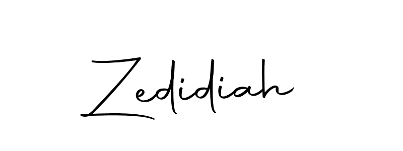 Design your own signature with our free online signature maker. With this signature software, you can create a handwritten (Autography-DOLnW) signature for name Zedidiah. Zedidiah signature style 10 images and pictures png