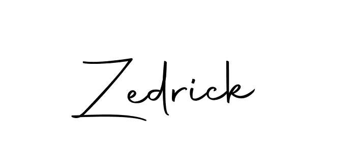 Design your own signature with our free online signature maker. With this signature software, you can create a handwritten (Autography-DOLnW) signature for name Zedrick. Zedrick signature style 10 images and pictures png