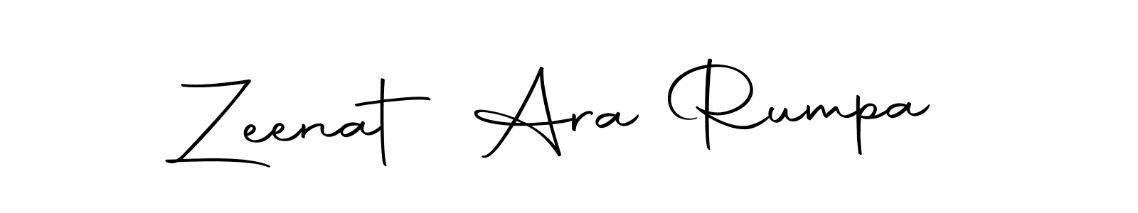 Make a beautiful signature design for name Zeenat Ara Rumpa. With this signature (Autography-DOLnW) style, you can create a handwritten signature for free. Zeenat Ara Rumpa signature style 10 images and pictures png