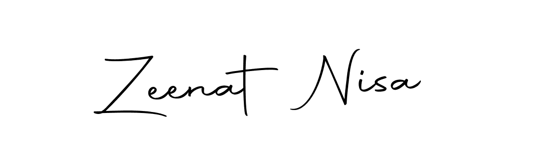 Make a beautiful signature design for name Zeenat Nisa. With this signature (Autography-DOLnW) style, you can create a handwritten signature for free. Zeenat Nisa signature style 10 images and pictures png