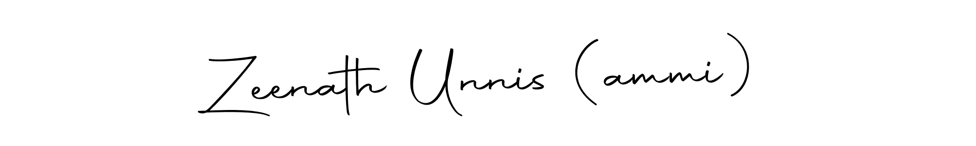 Here are the top 10 professional signature styles for the name Zeenath Unnis (ammi). These are the best autograph styles you can use for your name. Zeenath Unnis (ammi) signature style 10 images and pictures png