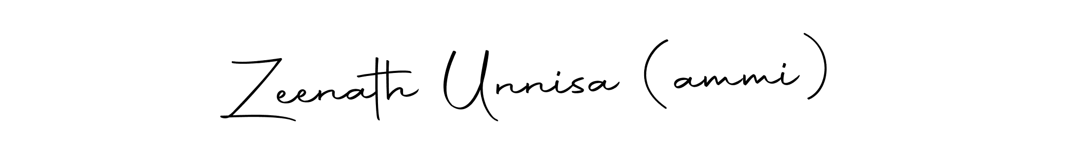 Make a beautiful signature design for name Zeenath Unnisa (ammi). With this signature (Autography-DOLnW) style, you can create a handwritten signature for free. Zeenath Unnisa (ammi) signature style 10 images and pictures png