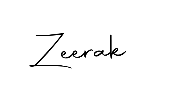 Design your own signature with our free online signature maker. With this signature software, you can create a handwritten (Autography-DOLnW) signature for name Zeerak. Zeerak signature style 10 images and pictures png