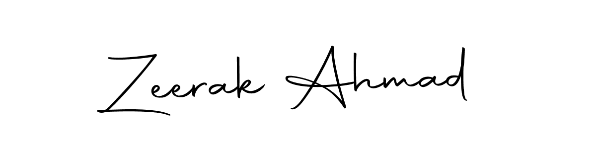 Make a beautiful signature design for name Zeerak Ahmad. With this signature (Autography-DOLnW) style, you can create a handwritten signature for free. Zeerak Ahmad signature style 10 images and pictures png