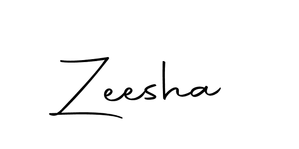 How to make Zeesha signature? Autography-DOLnW is a professional autograph style. Create handwritten signature for Zeesha name. Zeesha signature style 10 images and pictures png