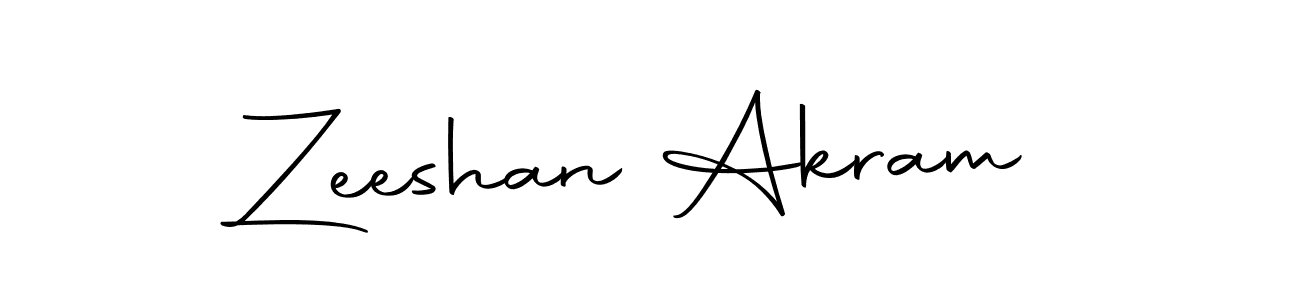 Design your own signature with our free online signature maker. With this signature software, you can create a handwritten (Autography-DOLnW) signature for name Zeeshan Akram. Zeeshan Akram signature style 10 images and pictures png
