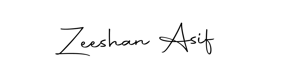 Design your own signature with our free online signature maker. With this signature software, you can create a handwritten (Autography-DOLnW) signature for name Zeeshan Asif. Zeeshan Asif signature style 10 images and pictures png