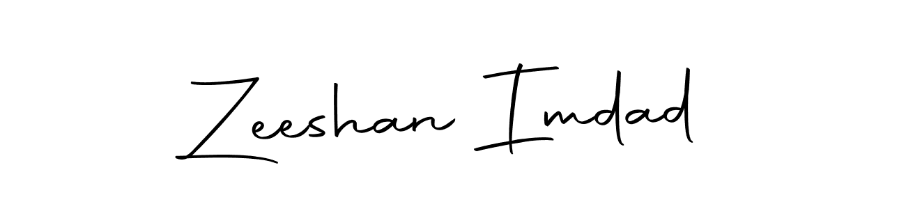 How to make Zeeshan Imdad name signature. Use Autography-DOLnW style for creating short signs online. This is the latest handwritten sign. Zeeshan Imdad signature style 10 images and pictures png