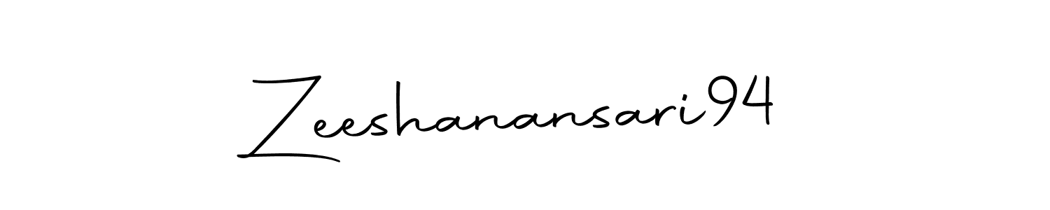 The best way (Autography-DOLnW) to make a short signature is to pick only two or three words in your name. The name Zeeshanansari94 include a total of six letters. For converting this name. Zeeshanansari94 signature style 10 images and pictures png