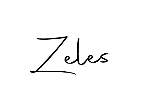 How to make Zeles name signature. Use Autography-DOLnW style for creating short signs online. This is the latest handwritten sign. Zeles signature style 10 images and pictures png