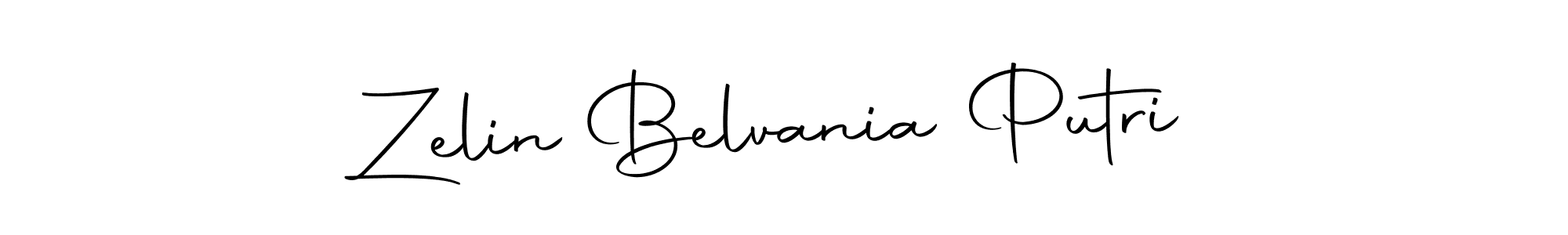 How to make Zelin Belvania Putri name signature. Use Autography-DOLnW style for creating short signs online. This is the latest handwritten sign. Zelin Belvania Putri signature style 10 images and pictures png