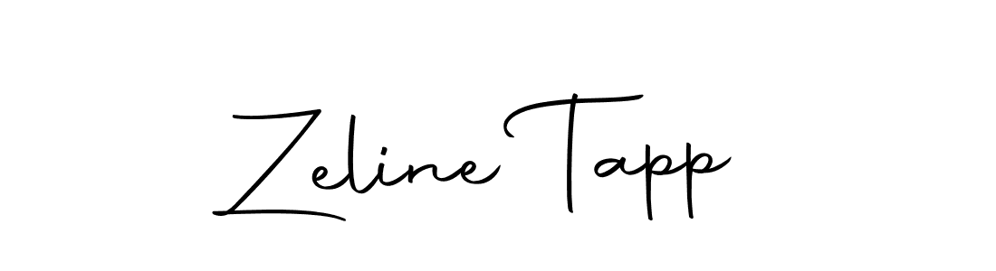 Create a beautiful signature design for name Zeline Tapp. With this signature (Autography-DOLnW) fonts, you can make a handwritten signature for free. Zeline Tapp signature style 10 images and pictures png