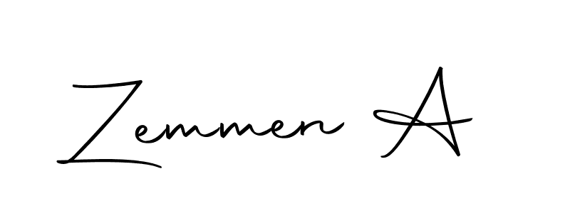 Similarly Autography-DOLnW is the best handwritten signature design. Signature creator online .You can use it as an online autograph creator for name Zemmen A. Zemmen A signature style 10 images and pictures png