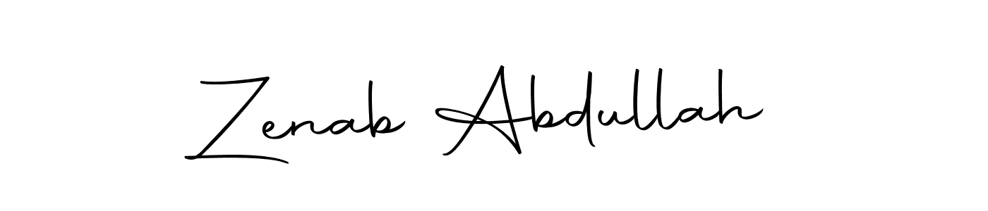 The best way (Autography-DOLnW) to make a short signature is to pick only two or three words in your name. The name Zenab Abdullah include a total of six letters. For converting this name. Zenab Abdullah signature style 10 images and pictures png