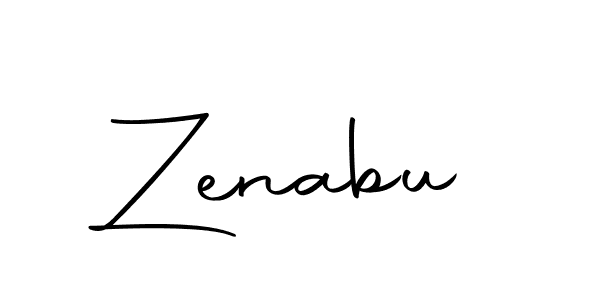 Zenabu stylish signature style. Best Handwritten Sign (Autography-DOLnW) for my name. Handwritten Signature Collection Ideas for my name Zenabu. Zenabu signature style 10 images and pictures png