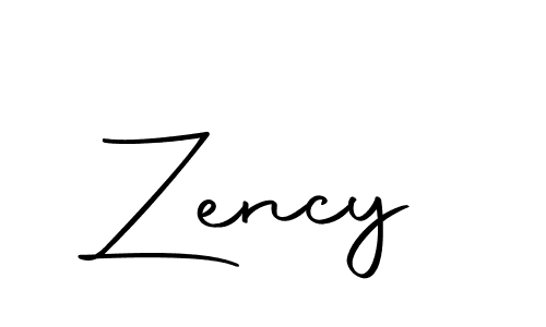Zency stylish signature style. Best Handwritten Sign (Autography-DOLnW) for my name. Handwritten Signature Collection Ideas for my name Zency. Zency signature style 10 images and pictures png