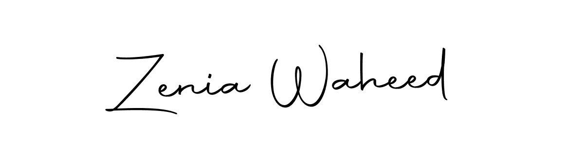How to make Zenia Waheed signature? Autography-DOLnW is a professional autograph style. Create handwritten signature for Zenia Waheed name. Zenia Waheed signature style 10 images and pictures png