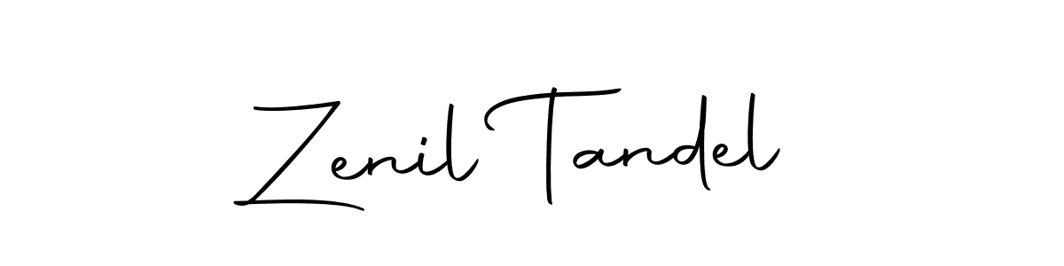 if you are searching for the best signature style for your name Zenil Tandel. so please give up your signature search. here we have designed multiple signature styles  using Autography-DOLnW. Zenil Tandel signature style 10 images and pictures png