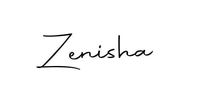 Make a beautiful signature design for name Zenisha. With this signature (Autography-DOLnW) style, you can create a handwritten signature for free. Zenisha signature style 10 images and pictures png