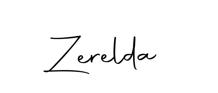 Create a beautiful signature design for name Zerelda. With this signature (Autography-DOLnW) fonts, you can make a handwritten signature for free. Zerelda signature style 10 images and pictures png