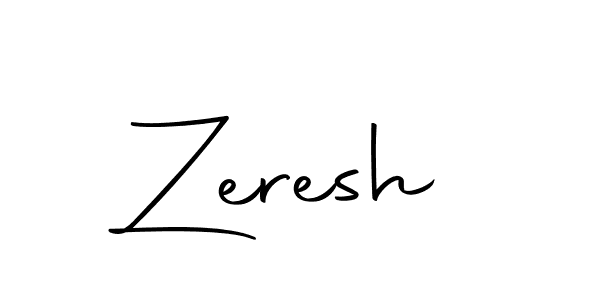 Design your own signature with our free online signature maker. With this signature software, you can create a handwritten (Autography-DOLnW) signature for name Zeresh. Zeresh signature style 10 images and pictures png