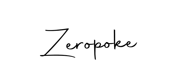 You should practise on your own different ways (Autography-DOLnW) to write your name (Zeropoke) in signature. don't let someone else do it for you. Zeropoke signature style 10 images and pictures png