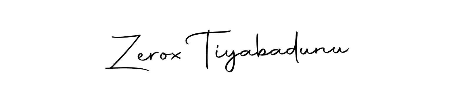 Design your own signature with our free online signature maker. With this signature software, you can create a handwritten (Autography-DOLnW) signature for name Zerox Tiyabadunu. Zerox Tiyabadunu signature style 10 images and pictures png