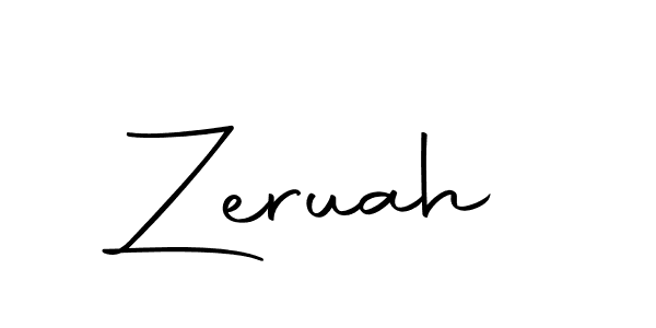 Use a signature maker to create a handwritten signature online. With this signature software, you can design (Autography-DOLnW) your own signature for name Zeruah. Zeruah signature style 10 images and pictures png