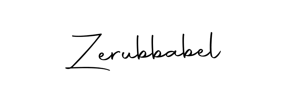 How to make Zerubbabel name signature. Use Autography-DOLnW style for creating short signs online. This is the latest handwritten sign. Zerubbabel signature style 10 images and pictures png