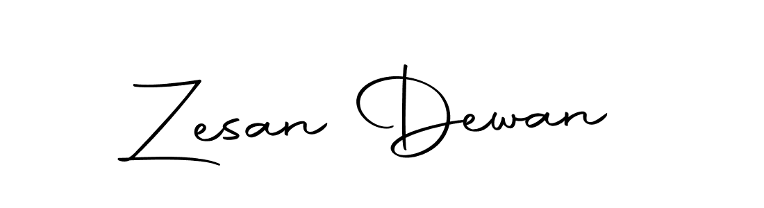 Create a beautiful signature design for name Zesan Dewan. With this signature (Autography-DOLnW) fonts, you can make a handwritten signature for free. Zesan Dewan signature style 10 images and pictures png