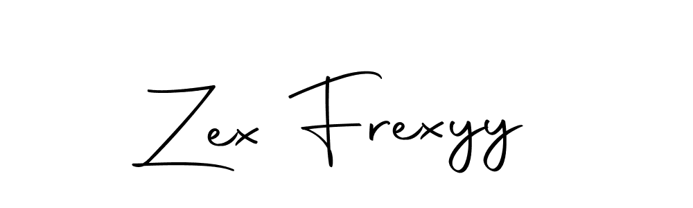 Zex Frexyy stylish signature style. Best Handwritten Sign (Autography-DOLnW) for my name. Handwritten Signature Collection Ideas for my name Zex Frexyy. Zex Frexyy signature style 10 images and pictures png