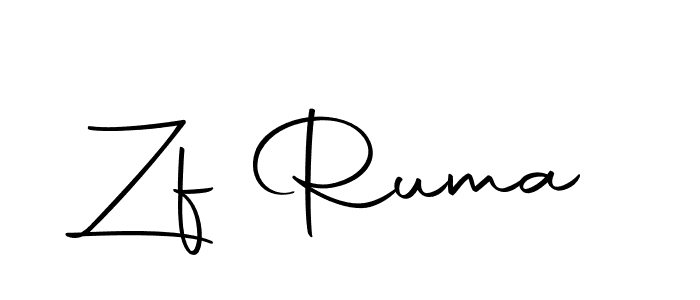 Use a signature maker to create a handwritten signature online. With this signature software, you can design (Autography-DOLnW) your own signature for name Zf Ruma. Zf Ruma signature style 10 images and pictures png