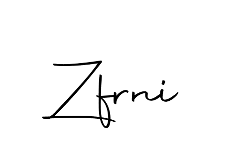 Similarly Autography-DOLnW is the best handwritten signature design. Signature creator online .You can use it as an online autograph creator for name Zfrni. Zfrni signature style 10 images and pictures png